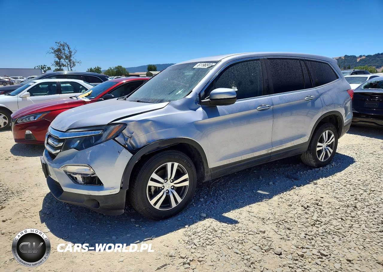2017 Honda Pilot Exl VIN:5FNYF5H5XHB037049 - 1