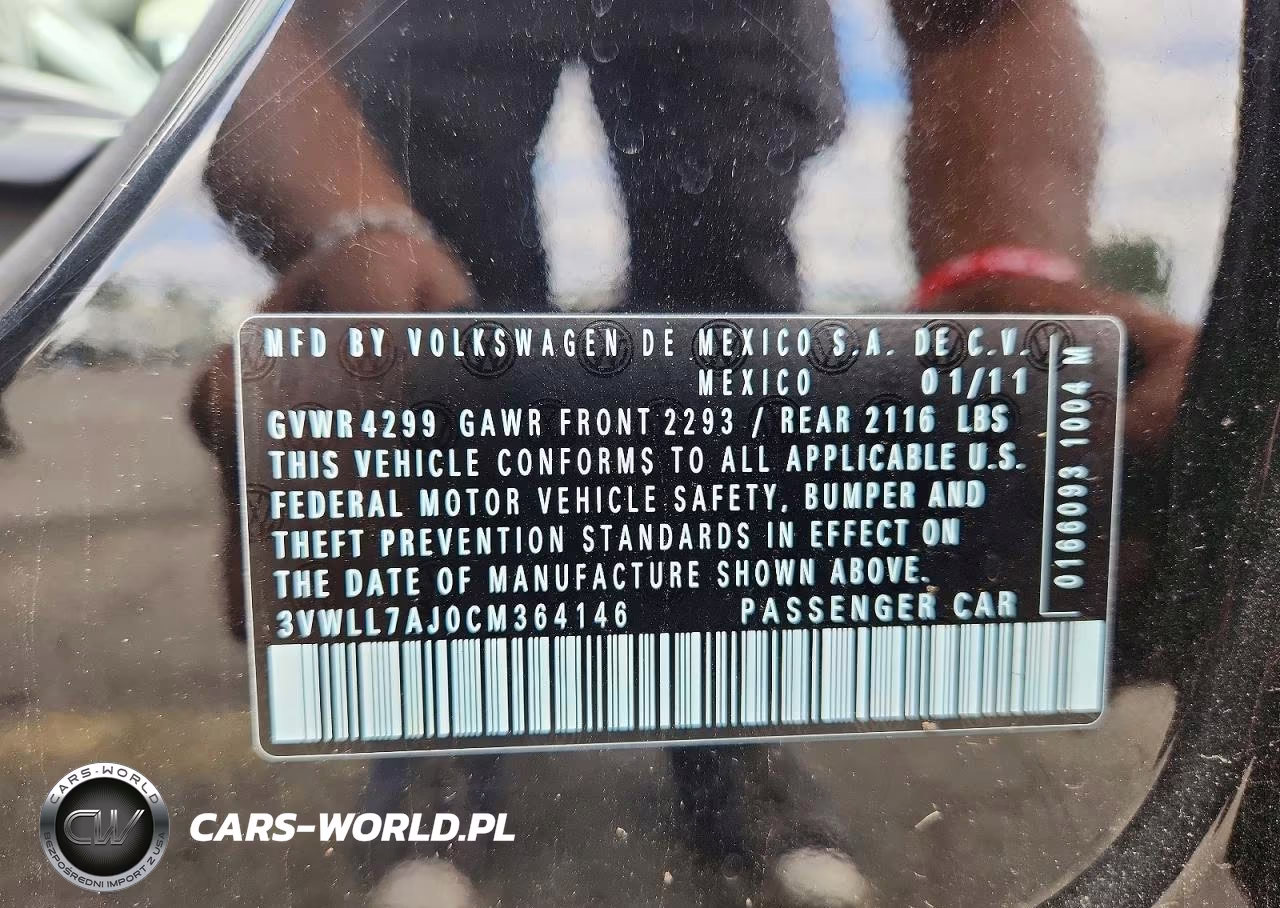 2012 Volkswagen Jetta Tdi VIN:3VWLL7AJ0CM364146 - 12