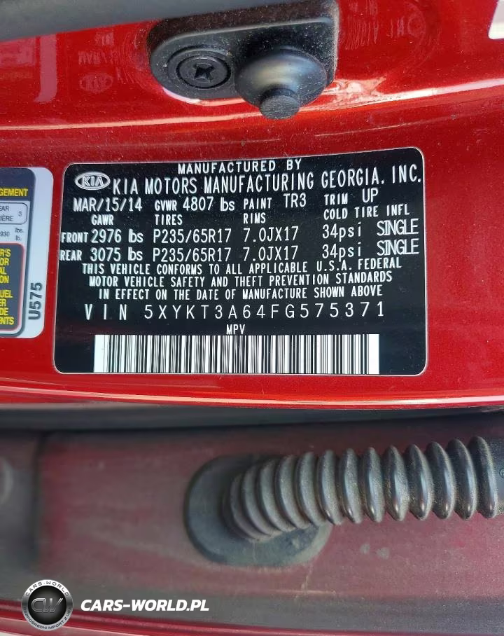 2015 Kia Sorento Lx VIN:5XYKT3A64FG575371 - 13