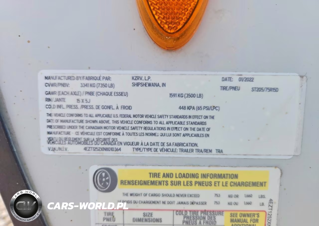 2022 Kz Sporttrek Camper VIN:4EZT1252XN8010364 - 10