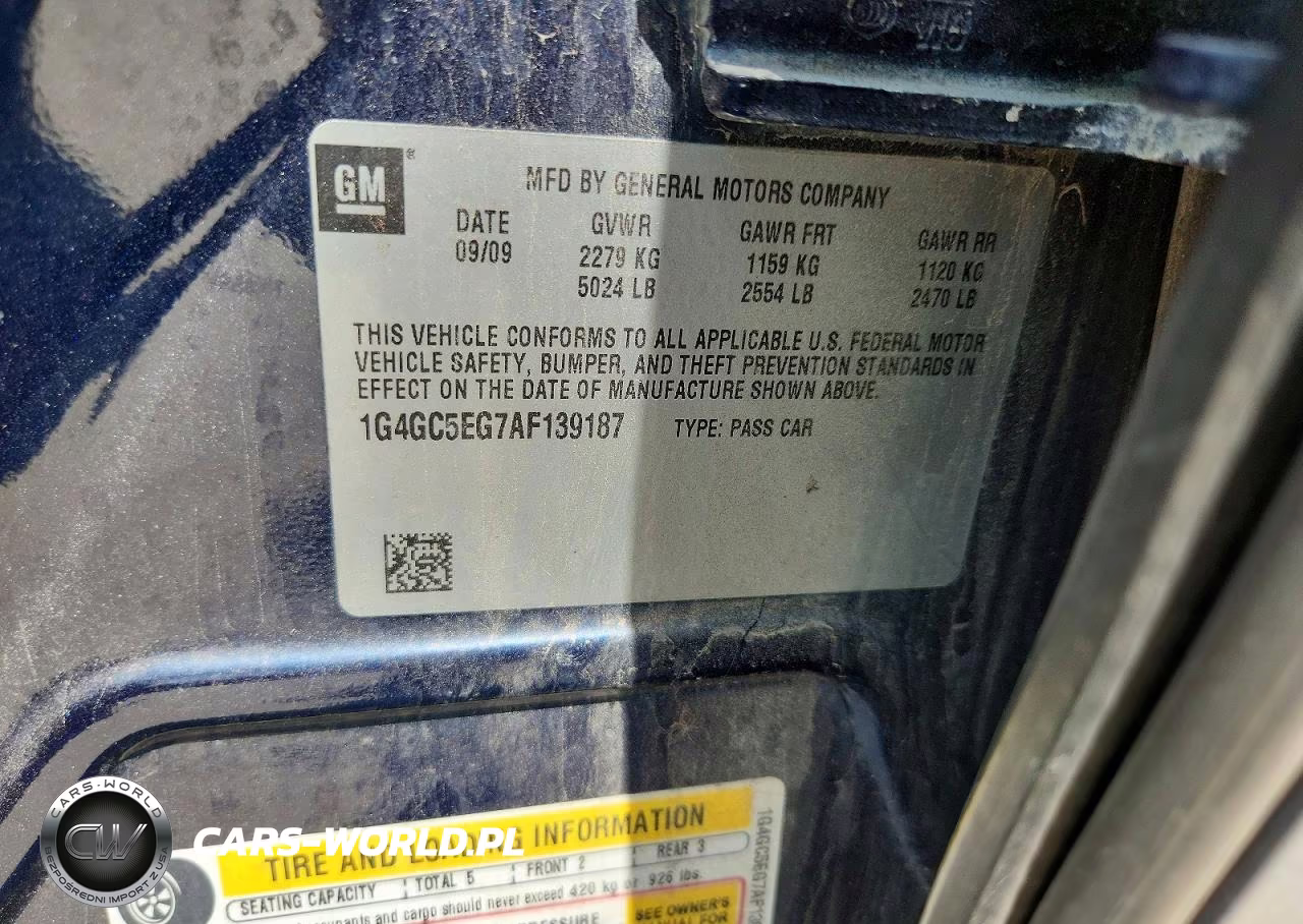 2010 Buick Lacrosse Cxl VIN:1G4GC5EG7AF139187 - 12