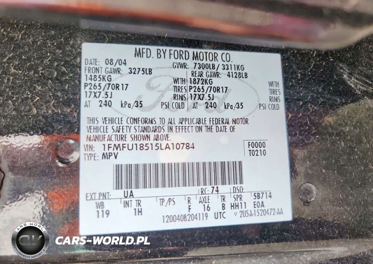 2005 Ford Expedition Eddie Bauer VIN:1FMFU18515LA10784 - 13