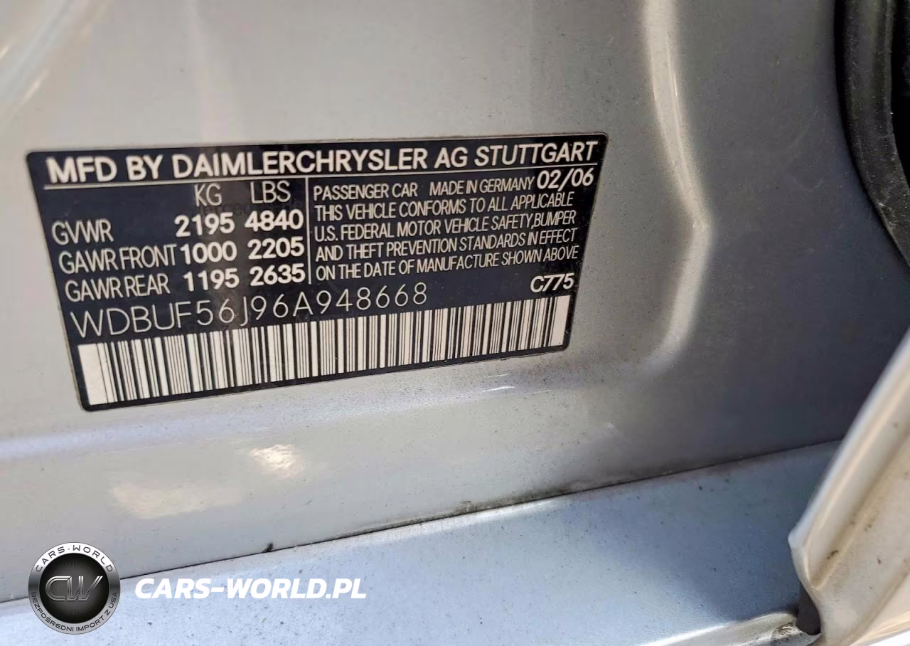 2006 Mercedes-Benz E 350 VIN:WDBUF56J96A948668 - 12