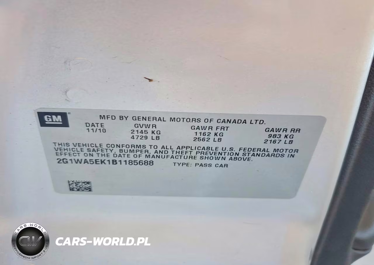 2011 Chevrolet Impala Ls VIN:2G1WA5EK1B1185688 - 12
