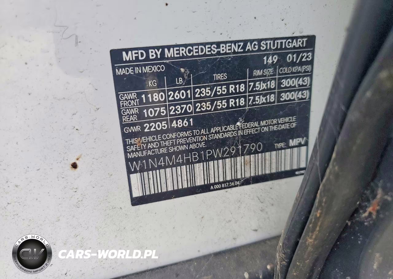 2023 Mercedes-Benz Glb 250 4Matic VIN:W1N4M4HB1PW291790 - 13