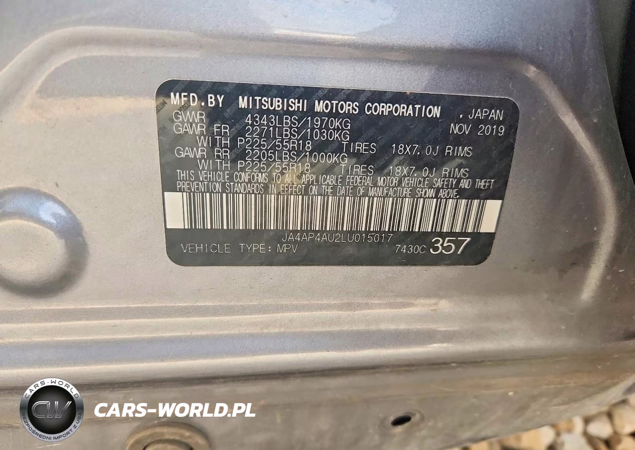 2020 Mitsubishi Outlander Sport Se VIN:JA4AP4AU2LU015017 - 12