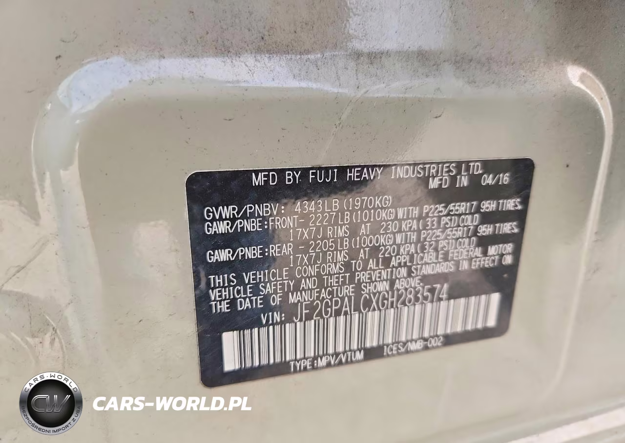 2016 Subaru Crosstrek Limited VIN:JF2GPALCXGH283574 - 13