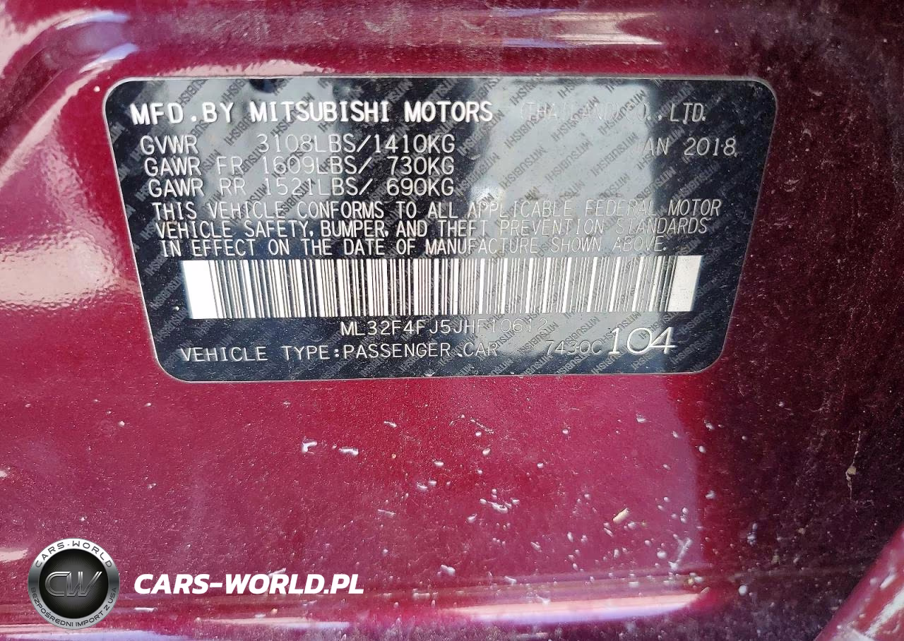 2018 Mitsubishi Mirage G4 Se VIN:ML32F4FJ5JHF10612 - 12