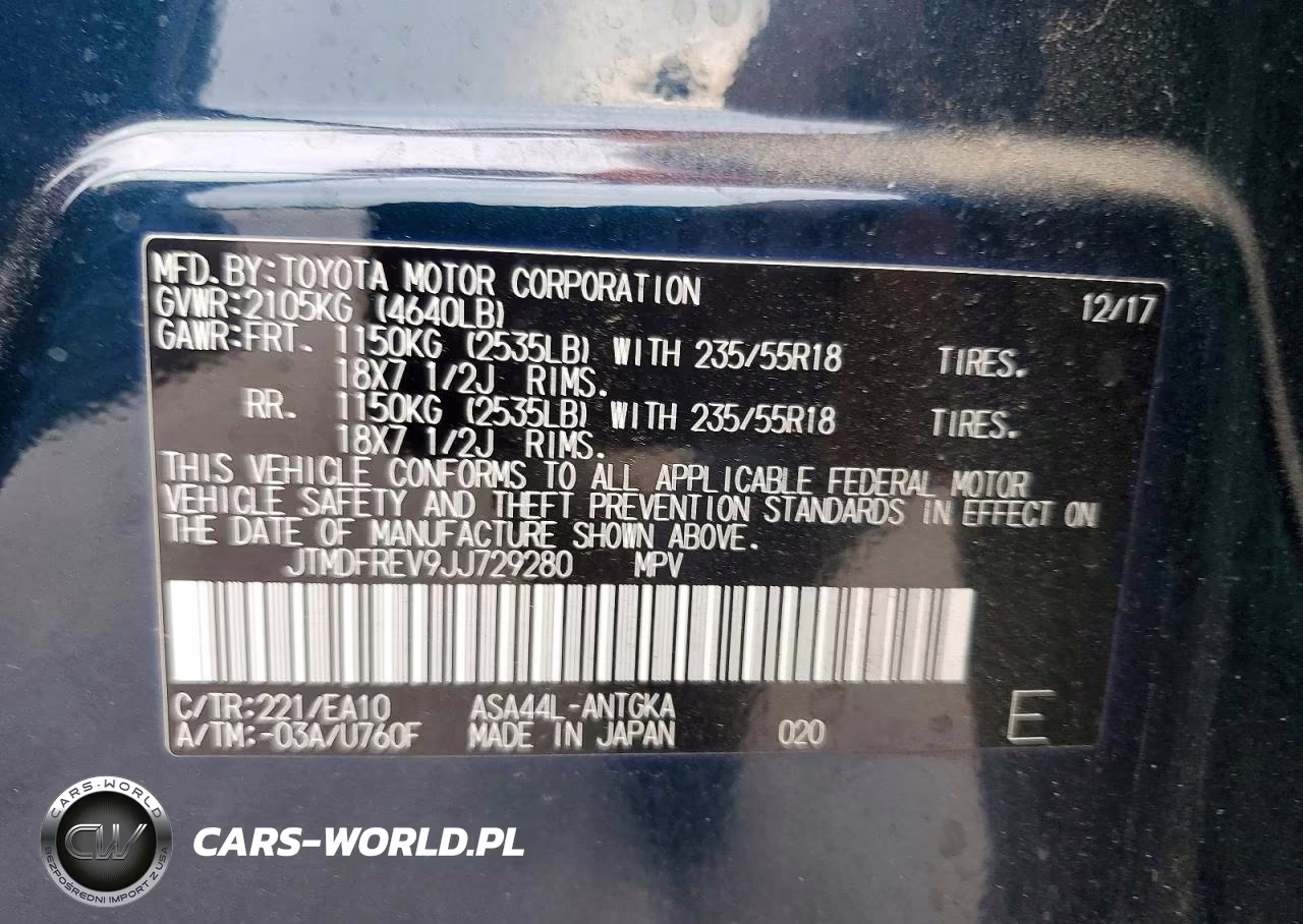 2018 Toyota Rav4 Limited VIN:JTMDFREV9JJ729280 - 13