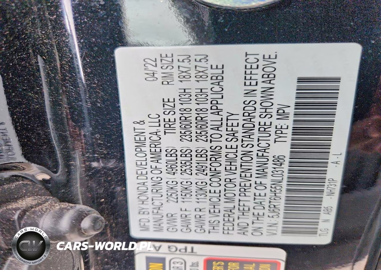 2022 Honda Cr-V Ex VIN:5J6RT6H55NL031486 - 14