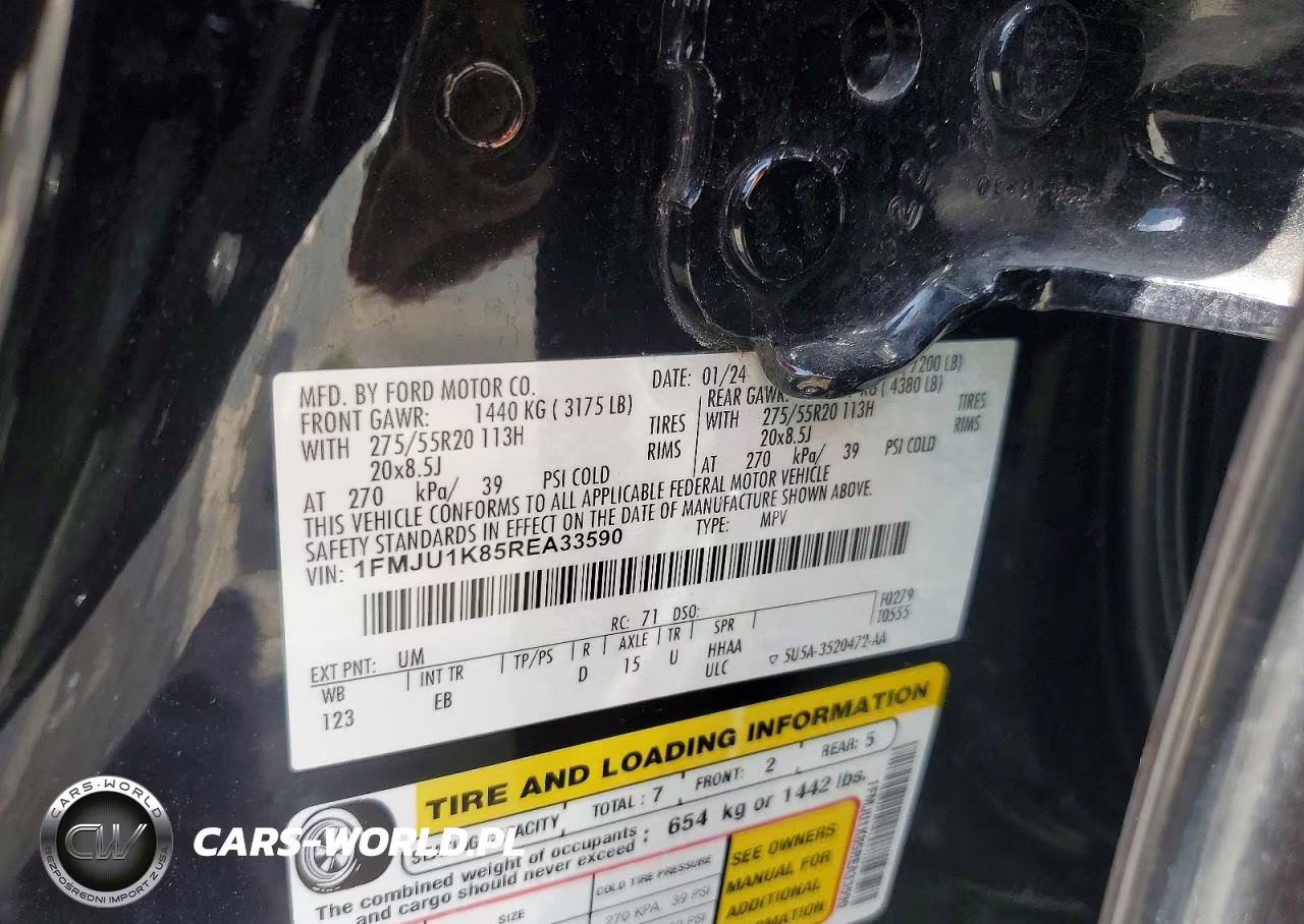2024 Ford Expedition Limited VIN:1FMJU1K85REA33590 - 12