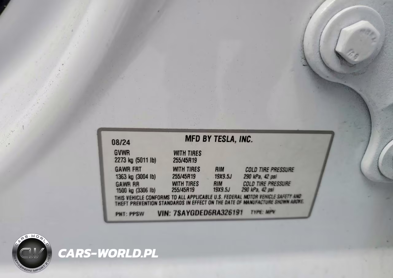 2024 Tesla Model Y VIN:7SAYGDED6RA326191 - 13