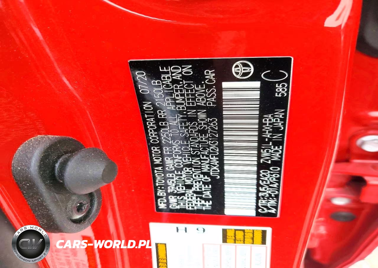 2021 Toyota Prius 2020 Edition VIN:JTDKAMFU2M3127263 - 12