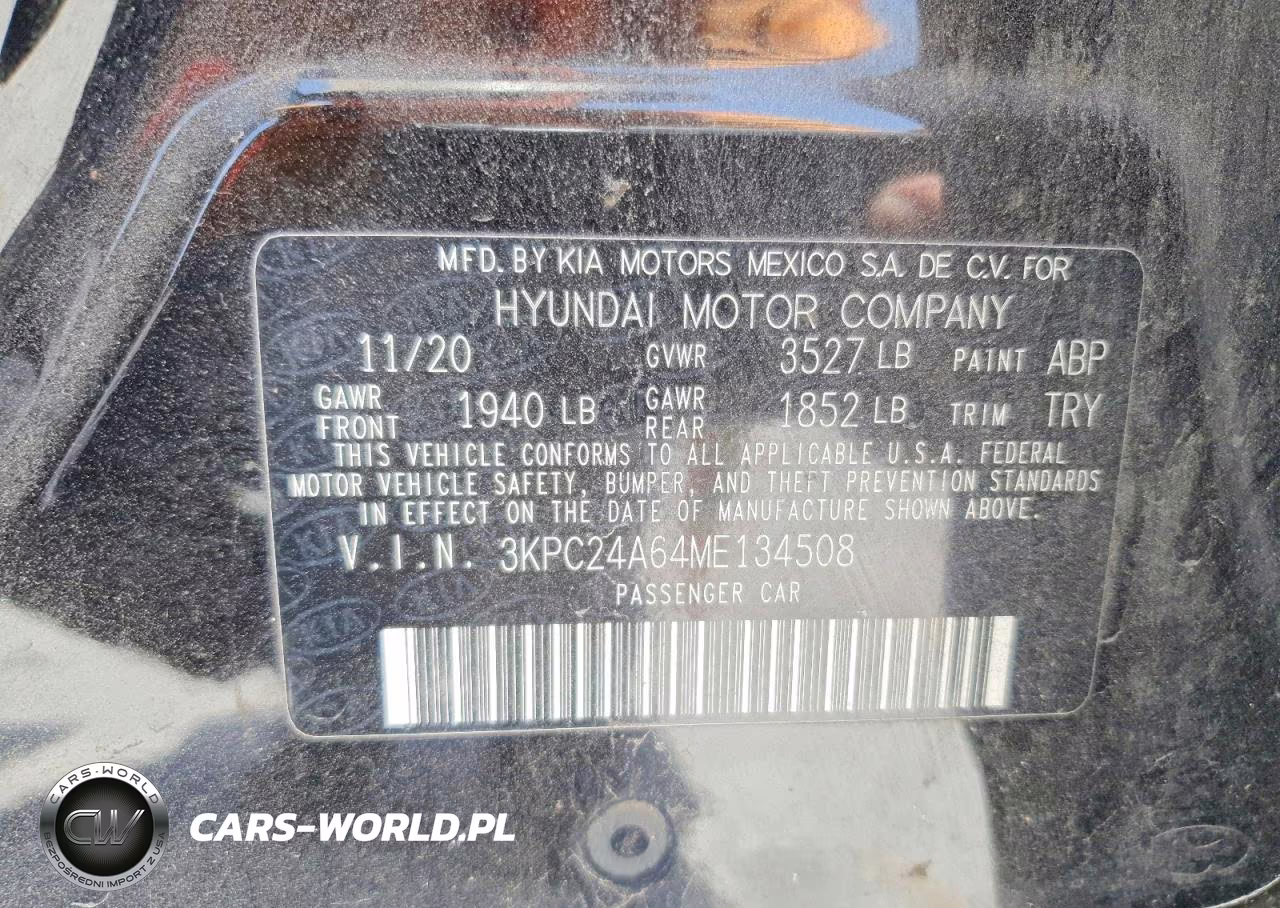 2021 Hyundai Accent Sel VIN:3KPC24A64ME134508 - 12