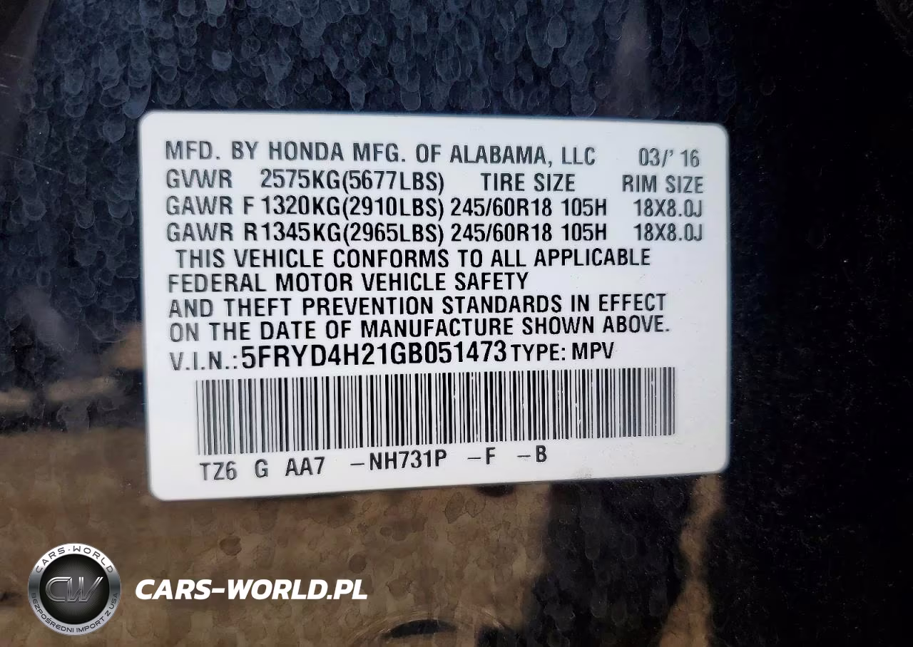 2016 Acura Mdx VIN:5FRYD4H21GB051473 - 13