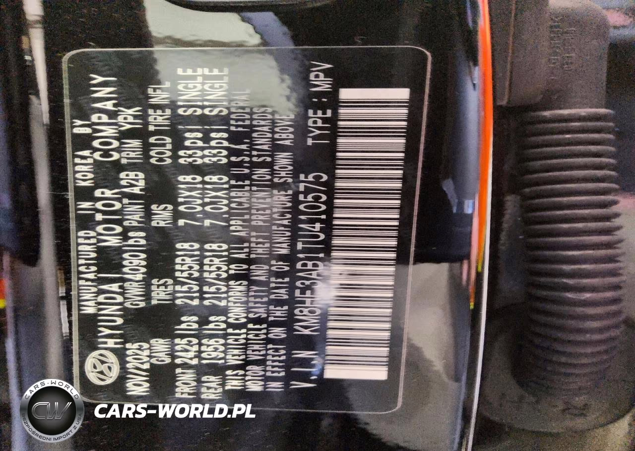 2026 Hyundai Kona Sel Sport VIN:KM8HF3AB1TU410575 - 14