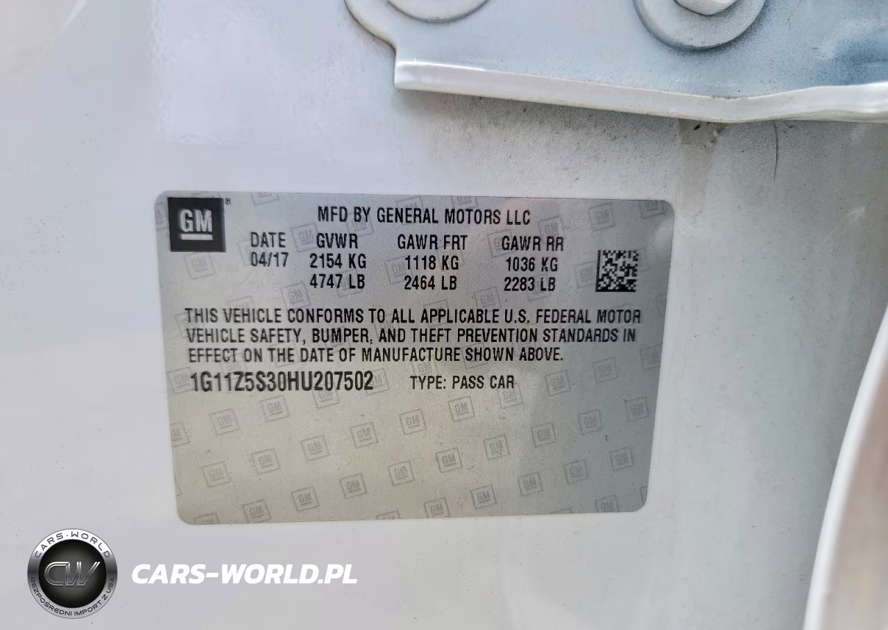 2017 Chevrolet Impala Ls VIN:1G11Z5S30HU207502 - 12
