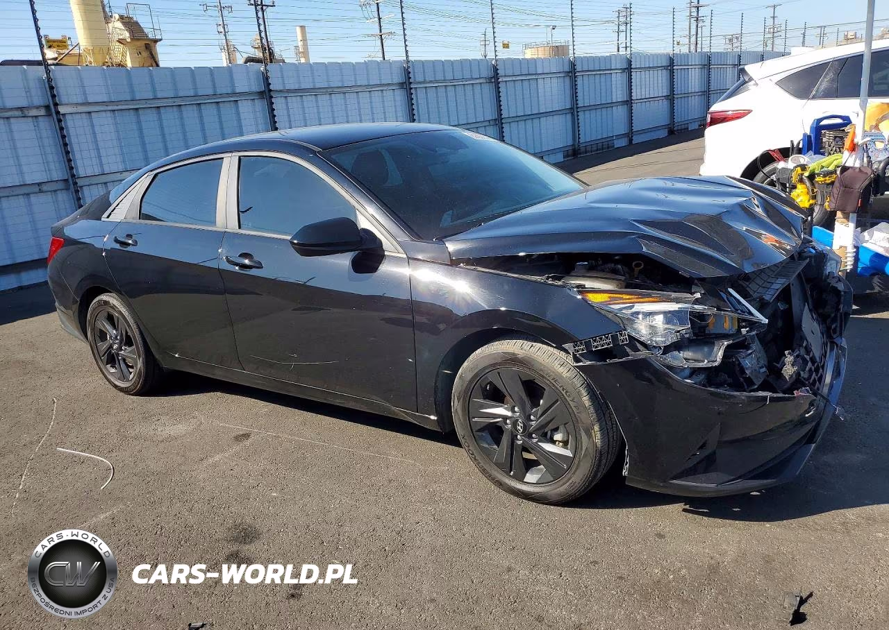 2022 Hyundai Elantra Blue VIN:KMHLM4AJ9NU031856 - 4