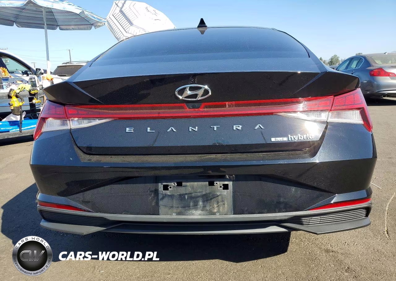 2022 Hyundai Elantra Blue VIN:KMHLM4AJ9NU031856 - 6