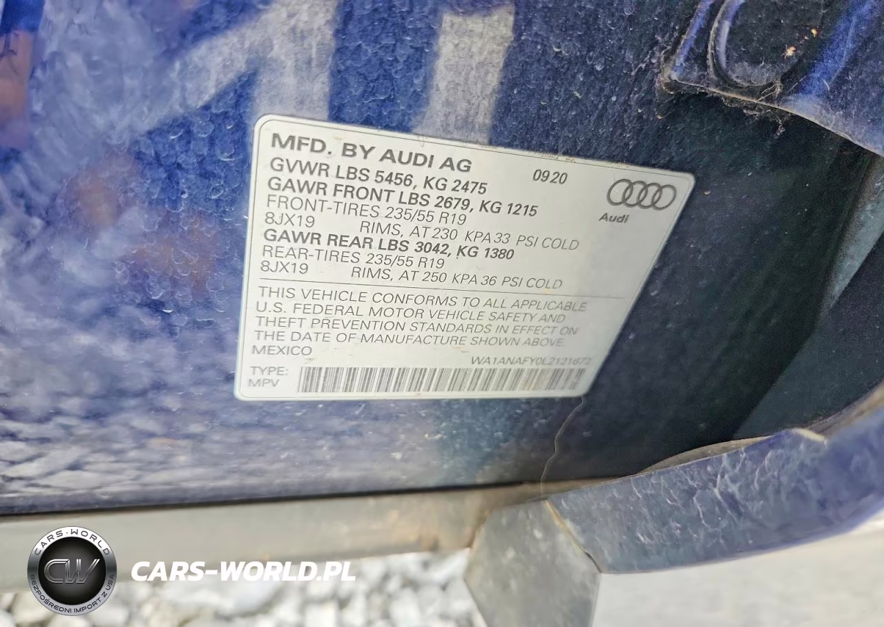 2020 Audi Q5 Premium VIN:WA1ANAFY0L2121672 - 13