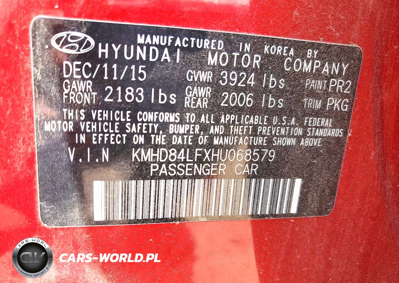 2017 Hyundai Elantra Se VIN:KMHD84LFXHU068579 - 12