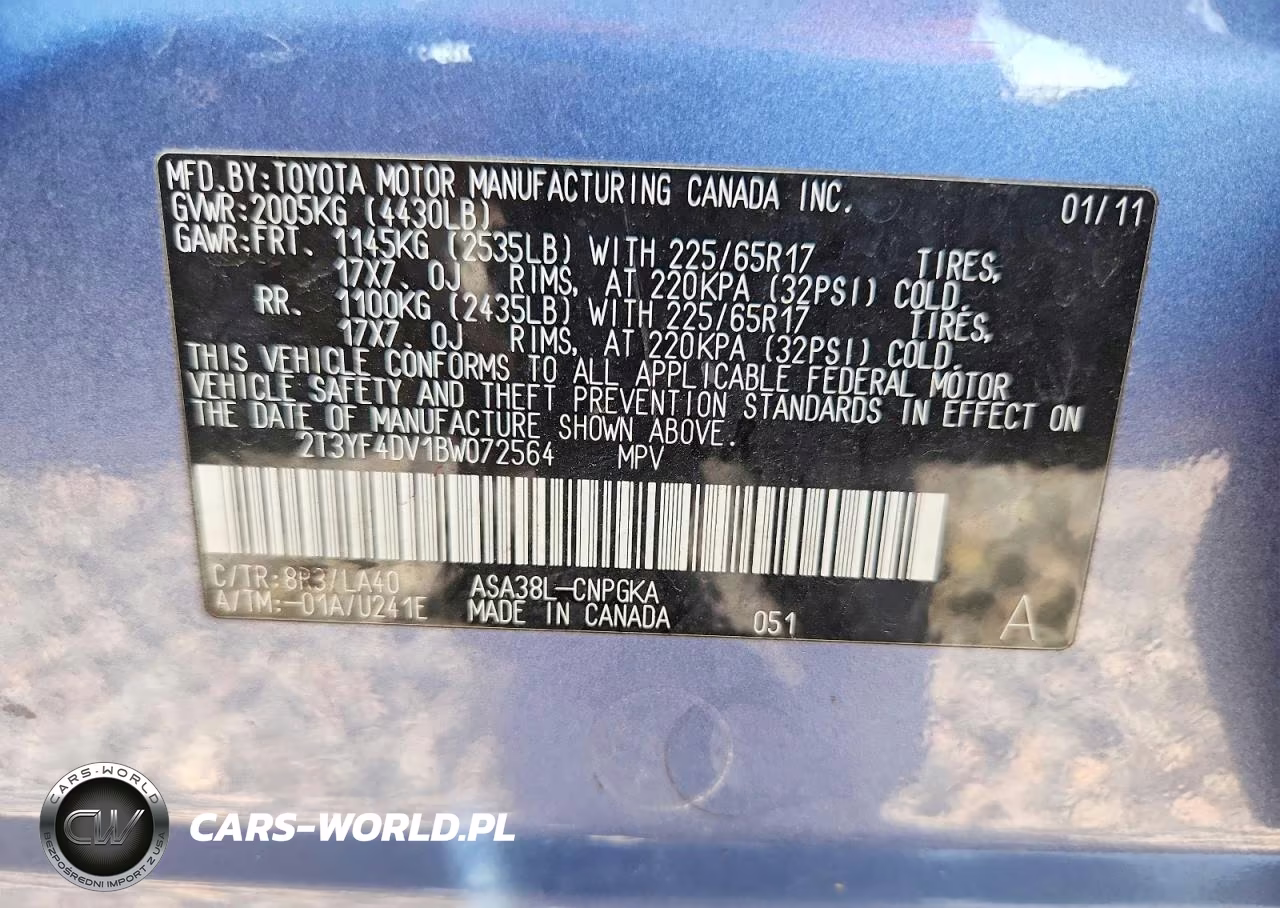 2011 Toyota Rav4 Limited VIN:2T3YF4DV1BW072564 - 12