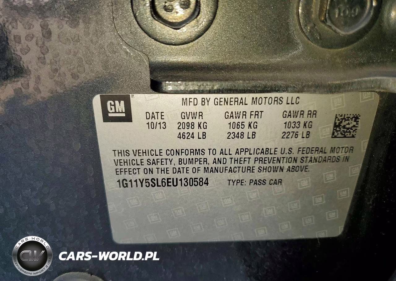 2014 Chevrolet Impala Ls VIN:1G11Y5SL6EU130584 - 12