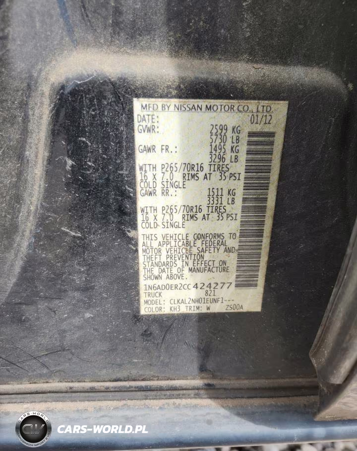 2012 Nissan Frontier S VIN:1N6AD0ER2CC424277 - 12