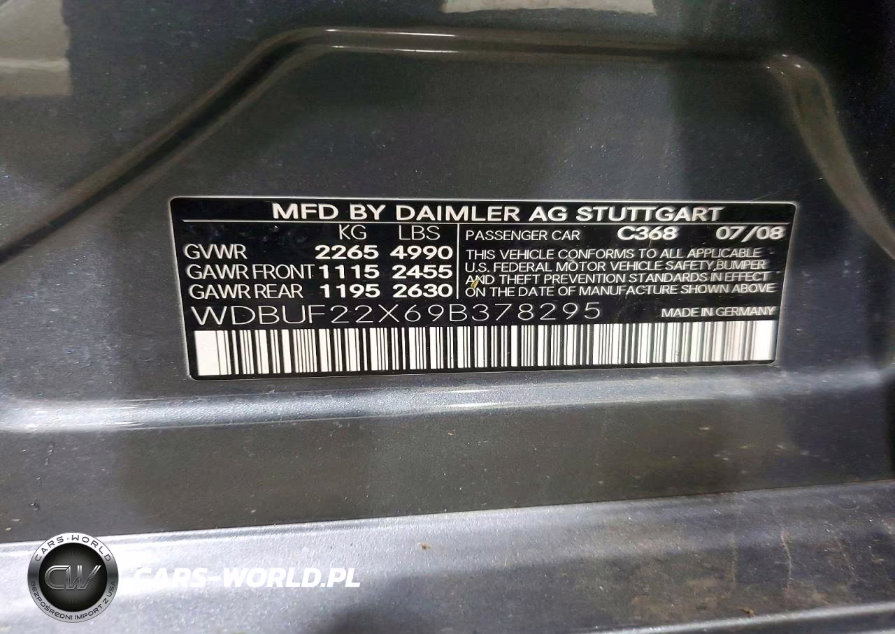 2009 Mercedes-Benz E 320 Cdi VIN:WDBUF22X69B378295 - 12