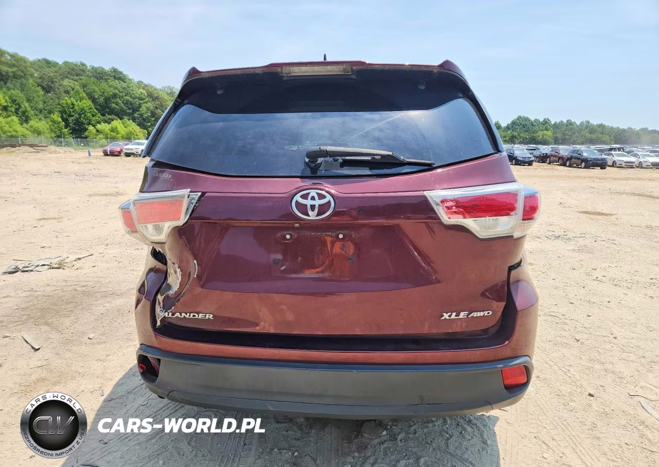 2016 Toyota Highlander Xle VIN:5TDJKRFH6GS255534 - 6