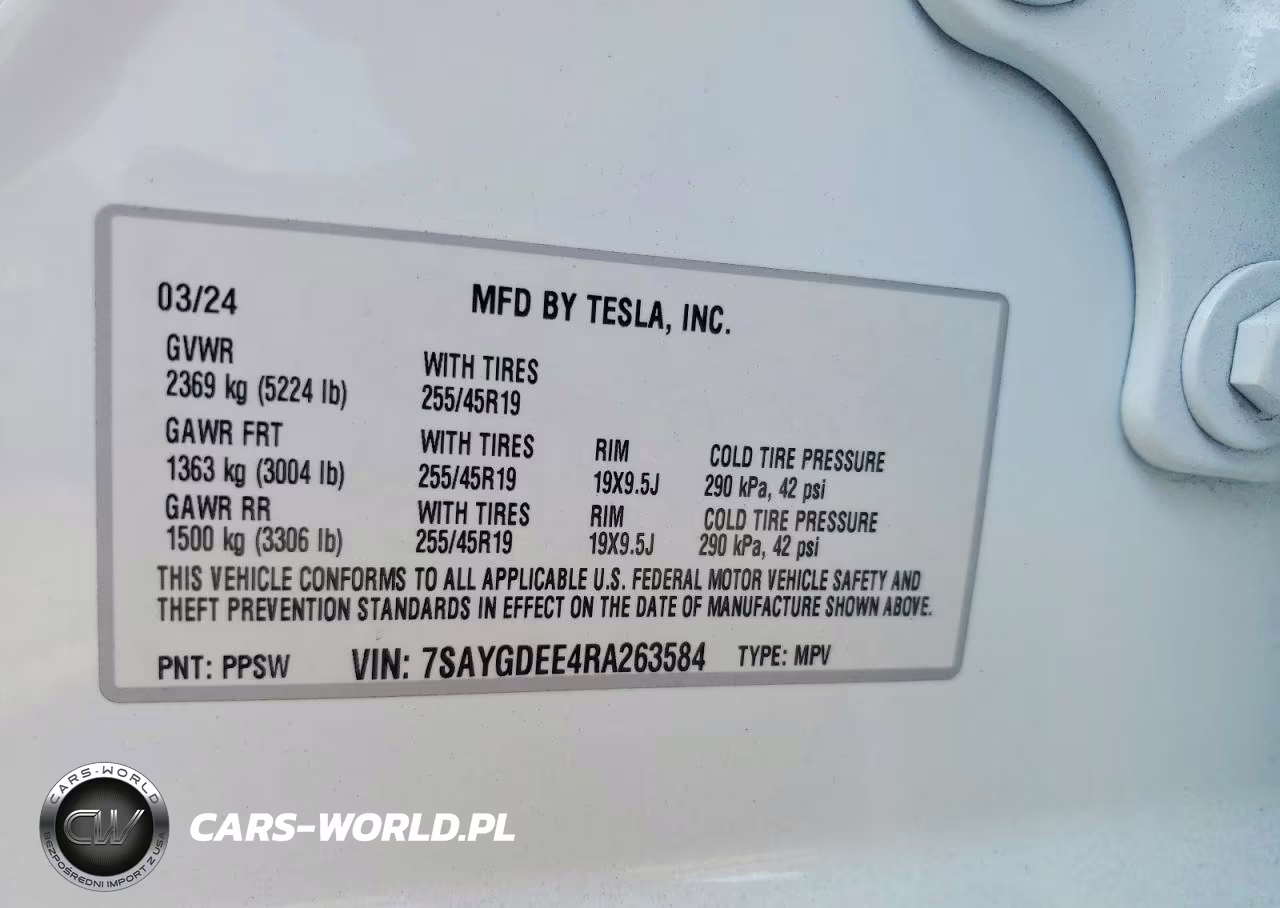 2024 Tesla Model Y VIN:7SAYGDEE4RA263584 - 13