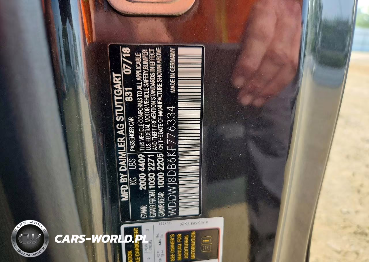 2019 Mercedes-Benz C 300 VIN:WDDWJ8DB6KF776334 - 12
