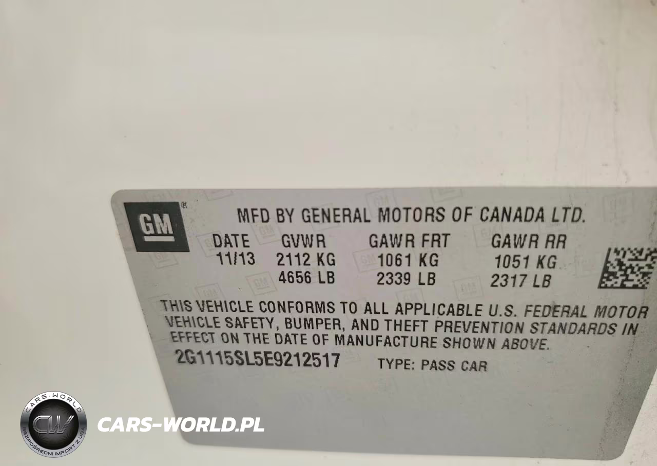 2014 Chevrolet Impala Lt VIN:2G1115SL5E9212517 - 12