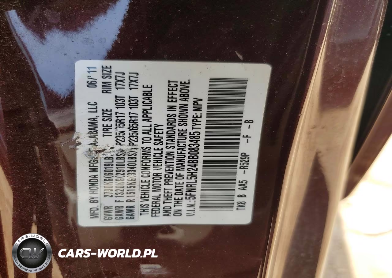 2011 Honda Odyssey Lx VIN:5FNRL5H24BB083485 - 12