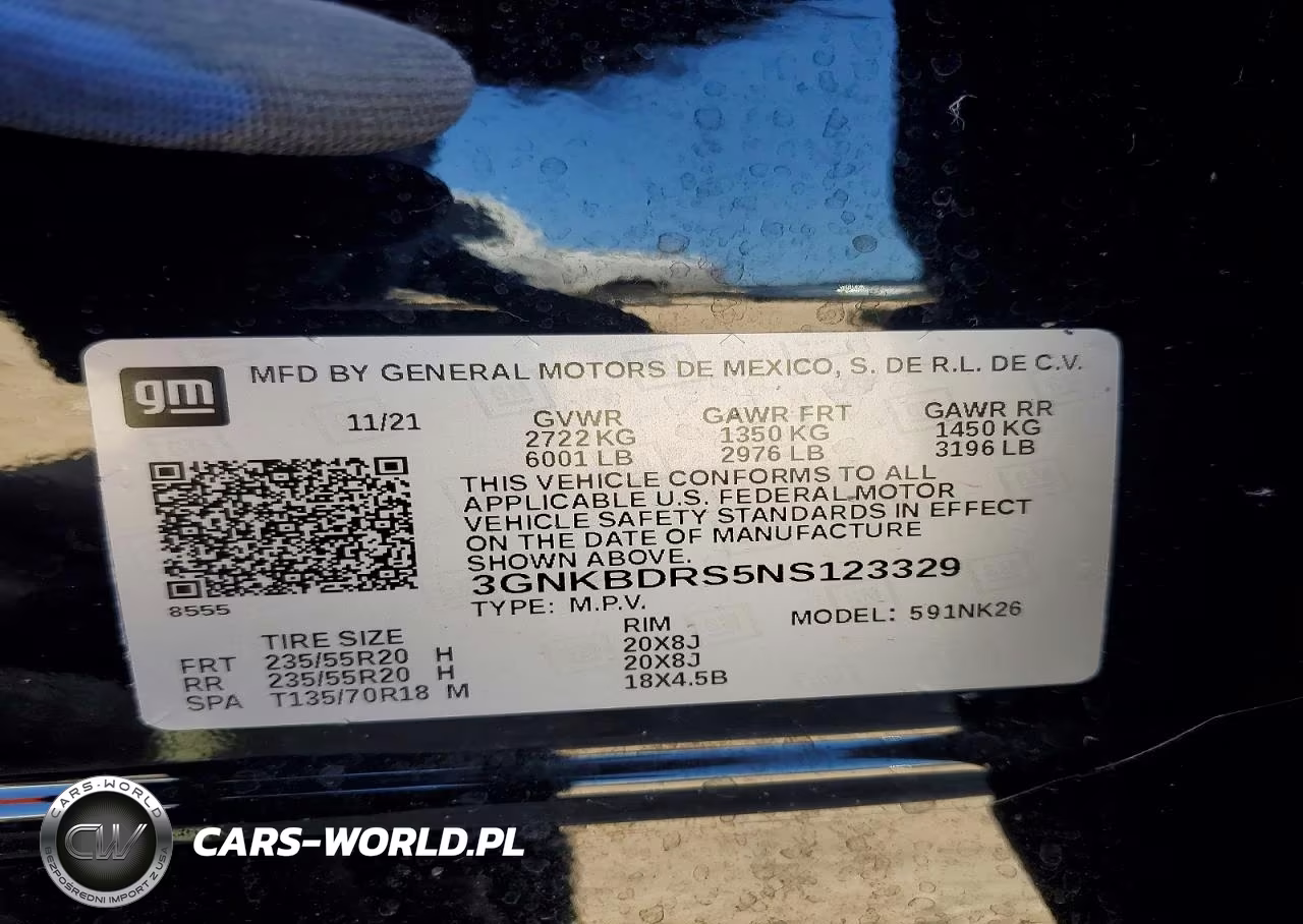 2022 Chevrolet Blazer 3Lt VIN:3GNKBDRS5NS123329 - 13