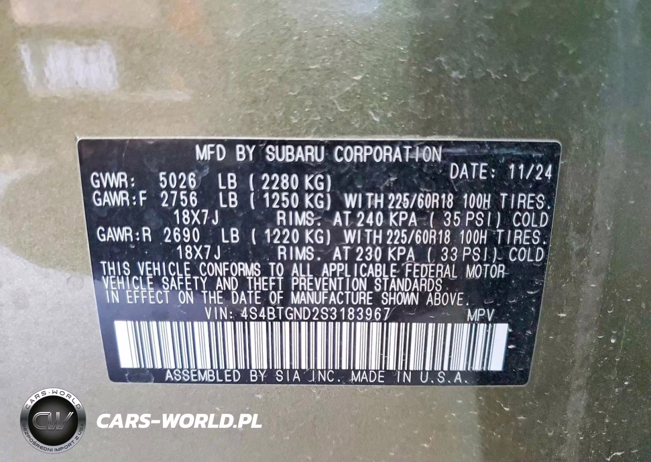 2025 Subaru Outback Limited Xt VIN:4S4BTGND2S3183967 - 13