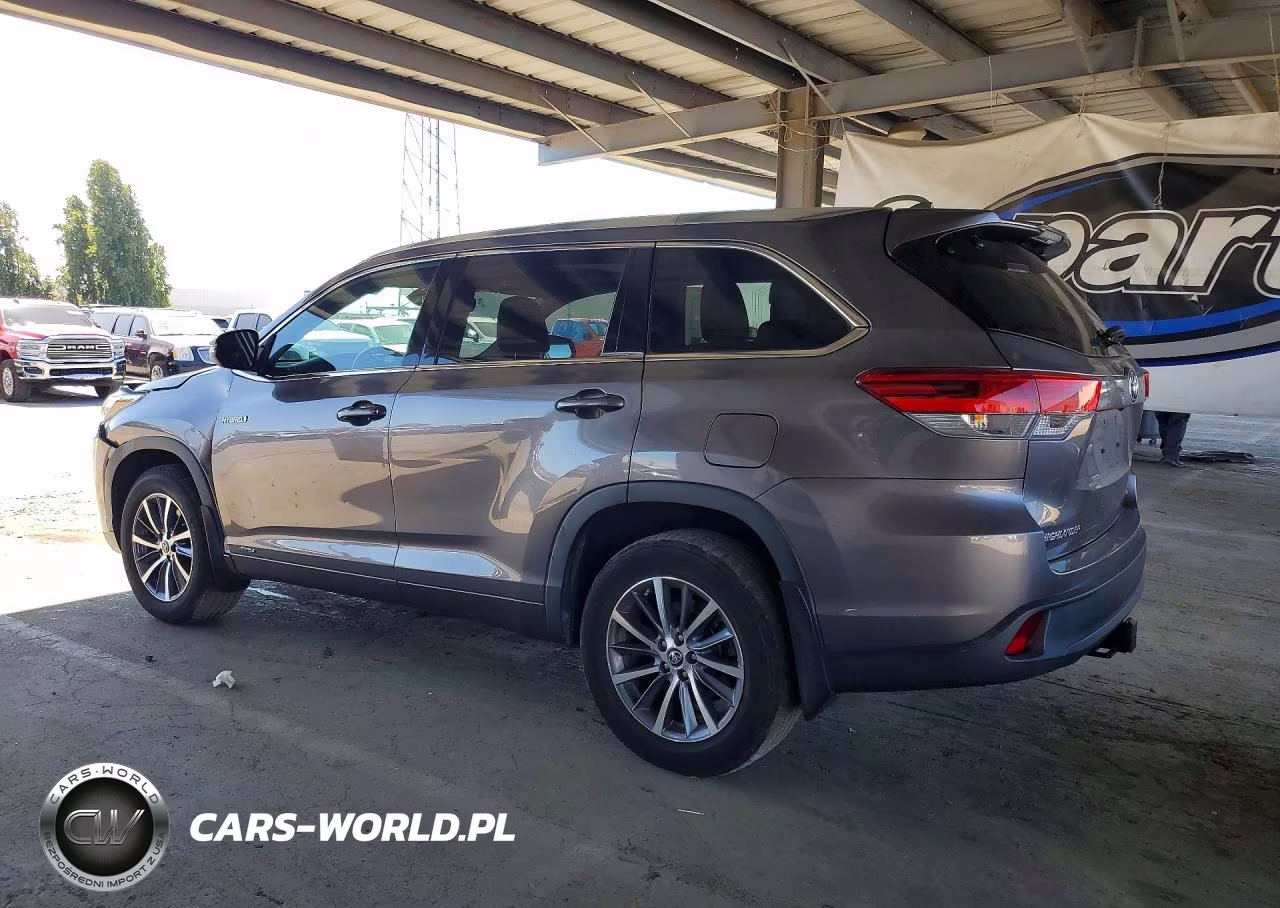 2018 Toyota Highlander Hybrid Xle VIN:5TDJGRFH7JS050765 - 2