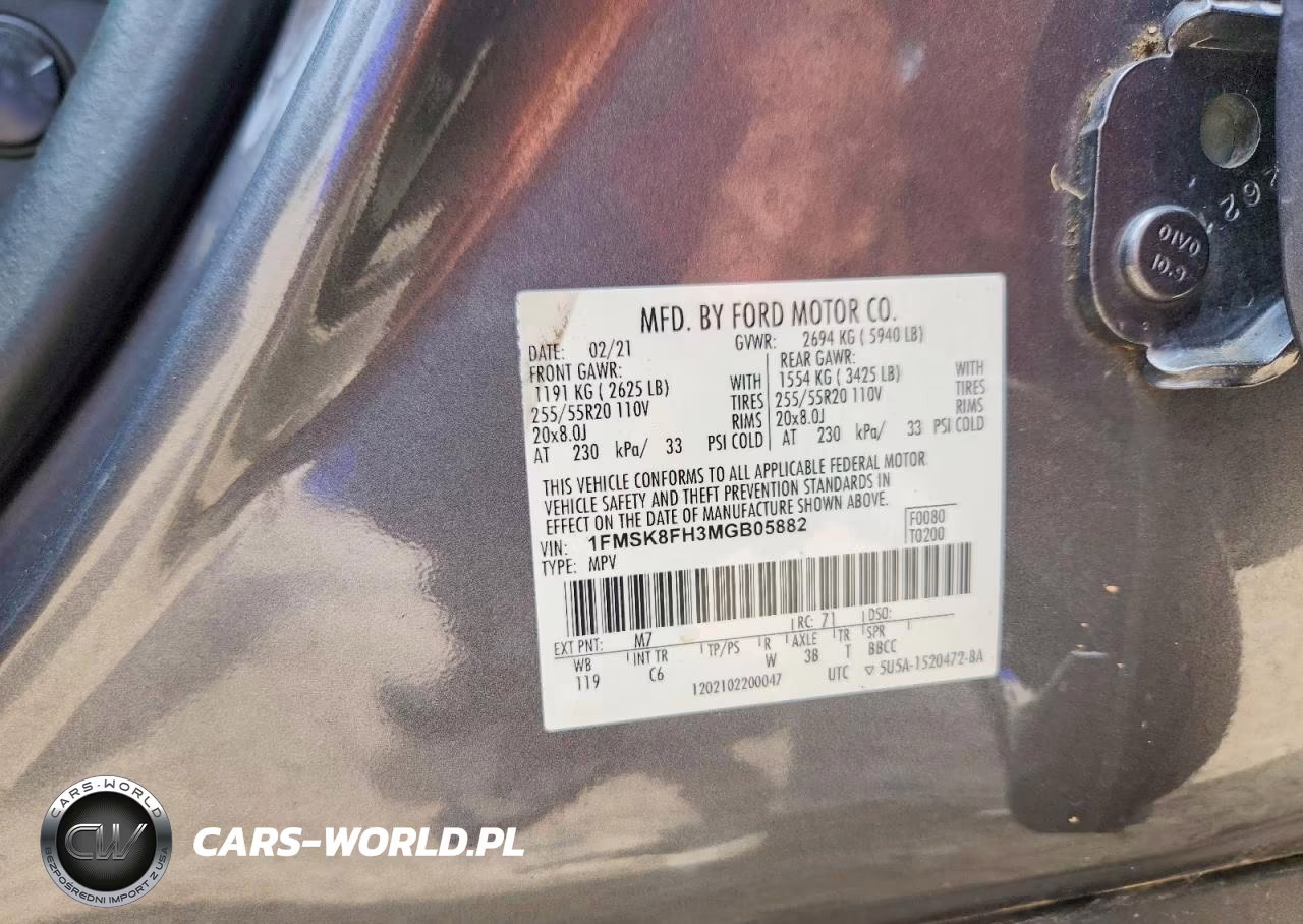 2021 Ford Explorer Limited VIN:1FMSK8FH3MGB05882 - 12