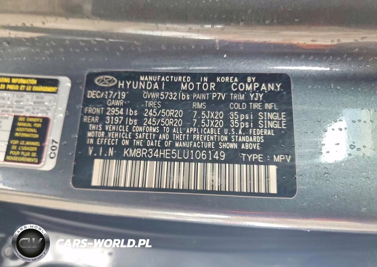 2020 Hyundai Palisade Sel VIN:KM8R34HE5LU106149 - 13