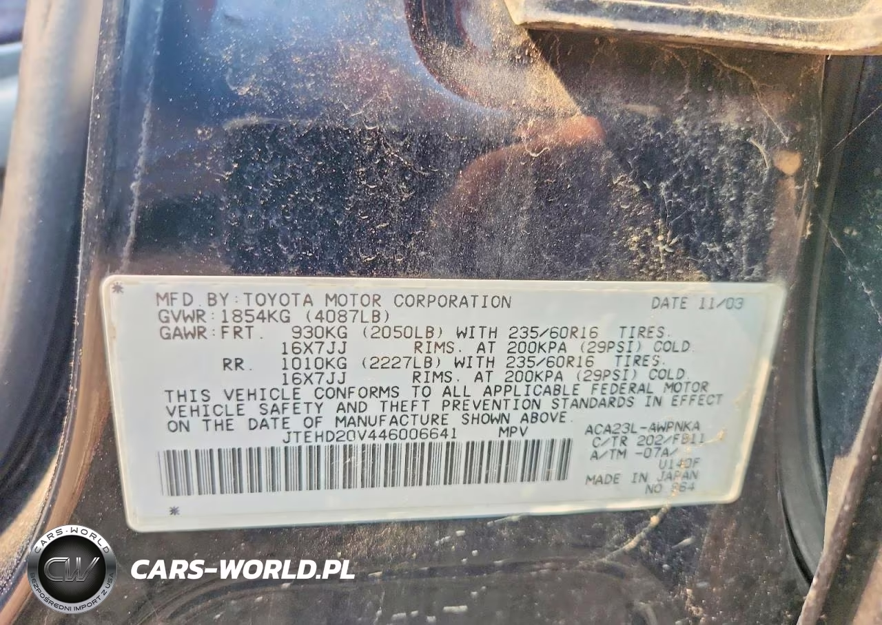 2004 Toyota Rav4 Base VIN:JTEHD20V446006641 - 12