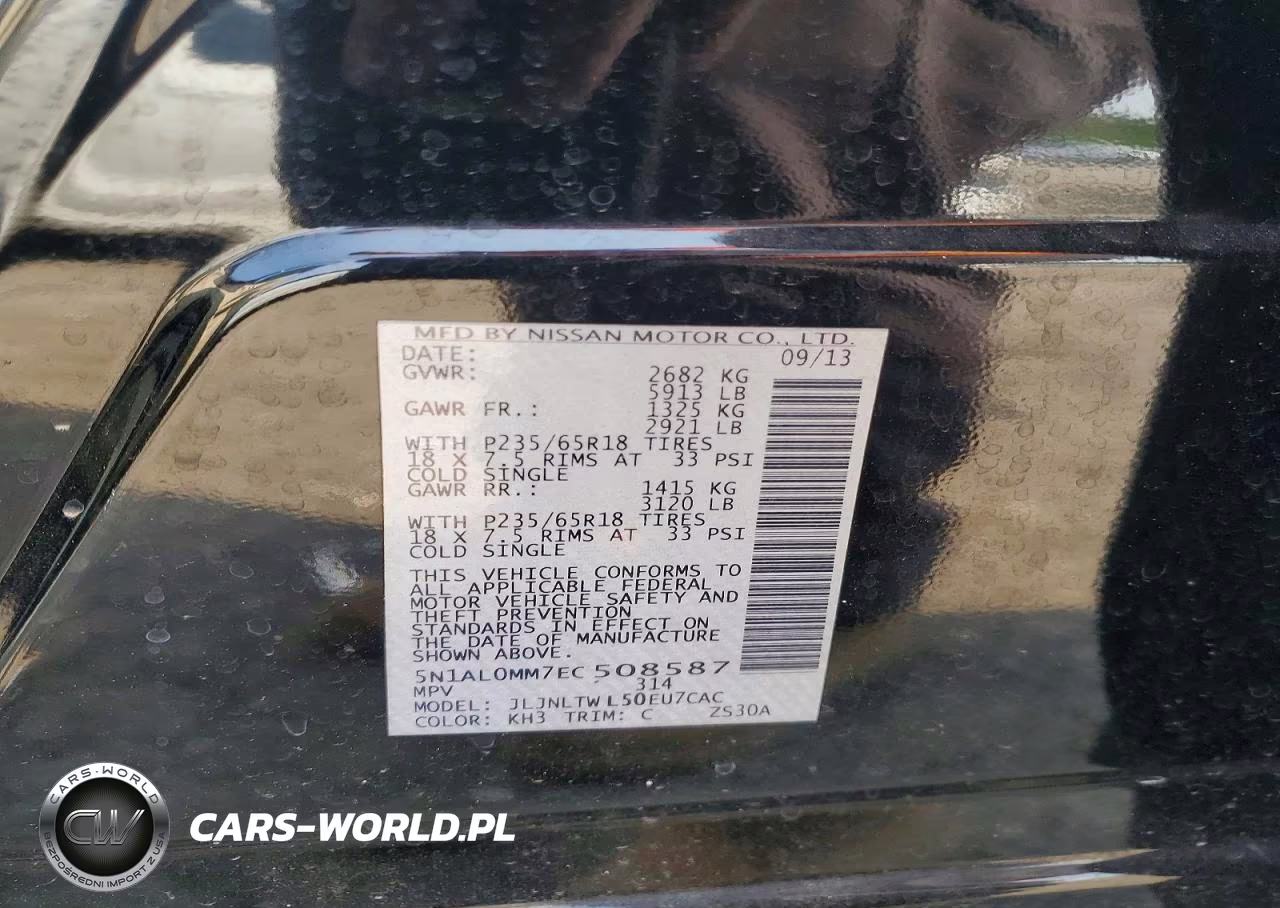 2014 Infiniti Qx60 Base VIN:5N1AL0MM7EC508587 - 13