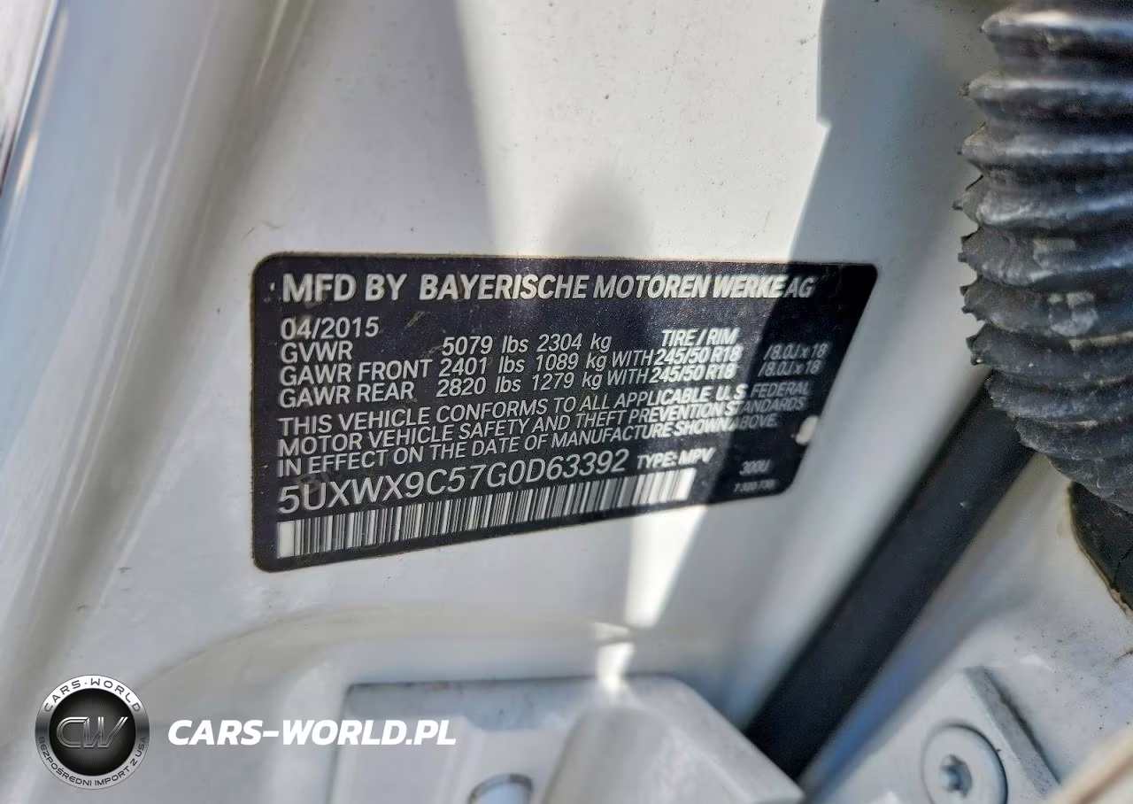 2016 BMW X3 xDrive28I VIN:5UXWX9C57G0D63392 - 13