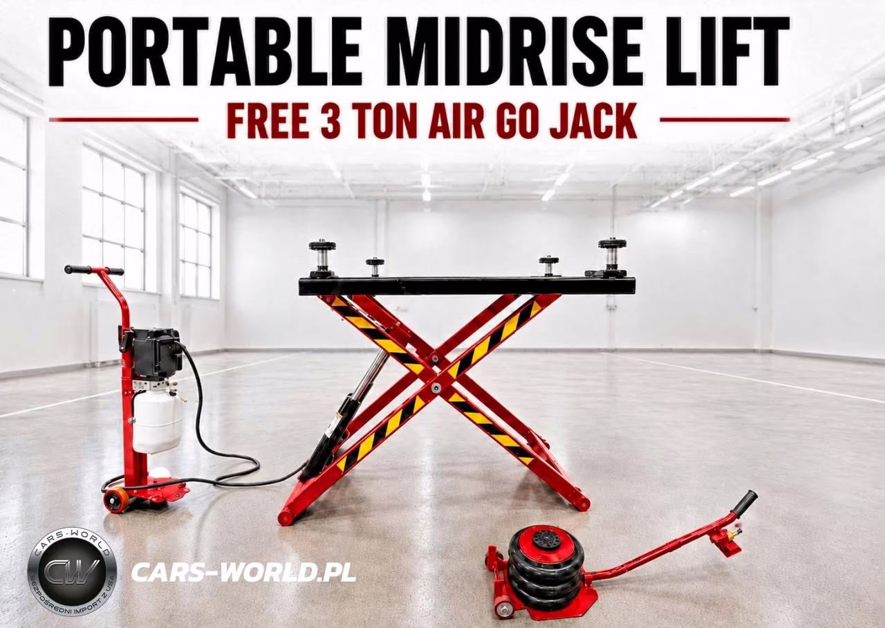 2026 Portable Scissor Car Lift Mid Rise Mechanic Lift – zdjęcie 1 z 10