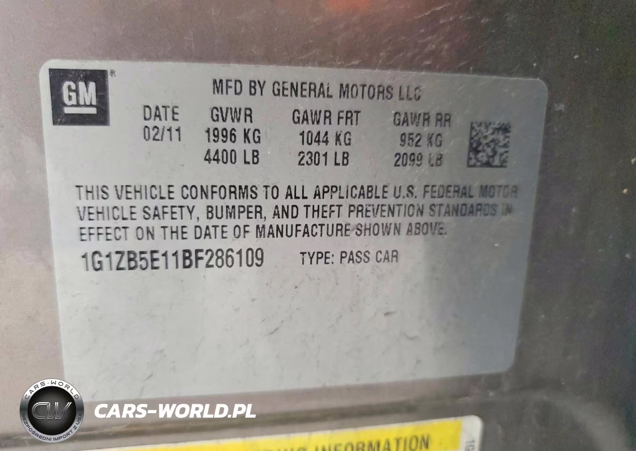 2011 Chevrolet Malibu Ls VIN:1G1ZB5E11BF286109 - 12