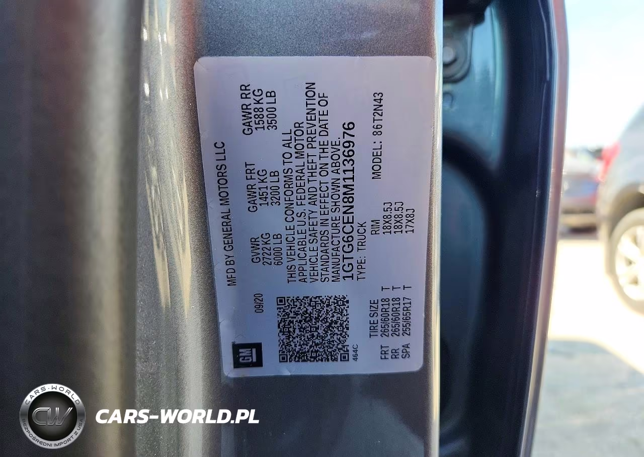 2021 GMC Canyon Elevation VIN:1GTG6CEN8M1136976 - 12