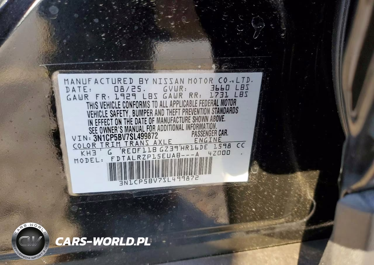 2025 Nissan Kicks Play S VIN:3N1CP5BV7SL499872 - 14