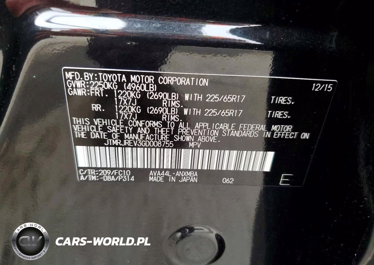 2016 Toyota Rav4 Hv Xle VIN:JTMRJREV3GD008755 - 13