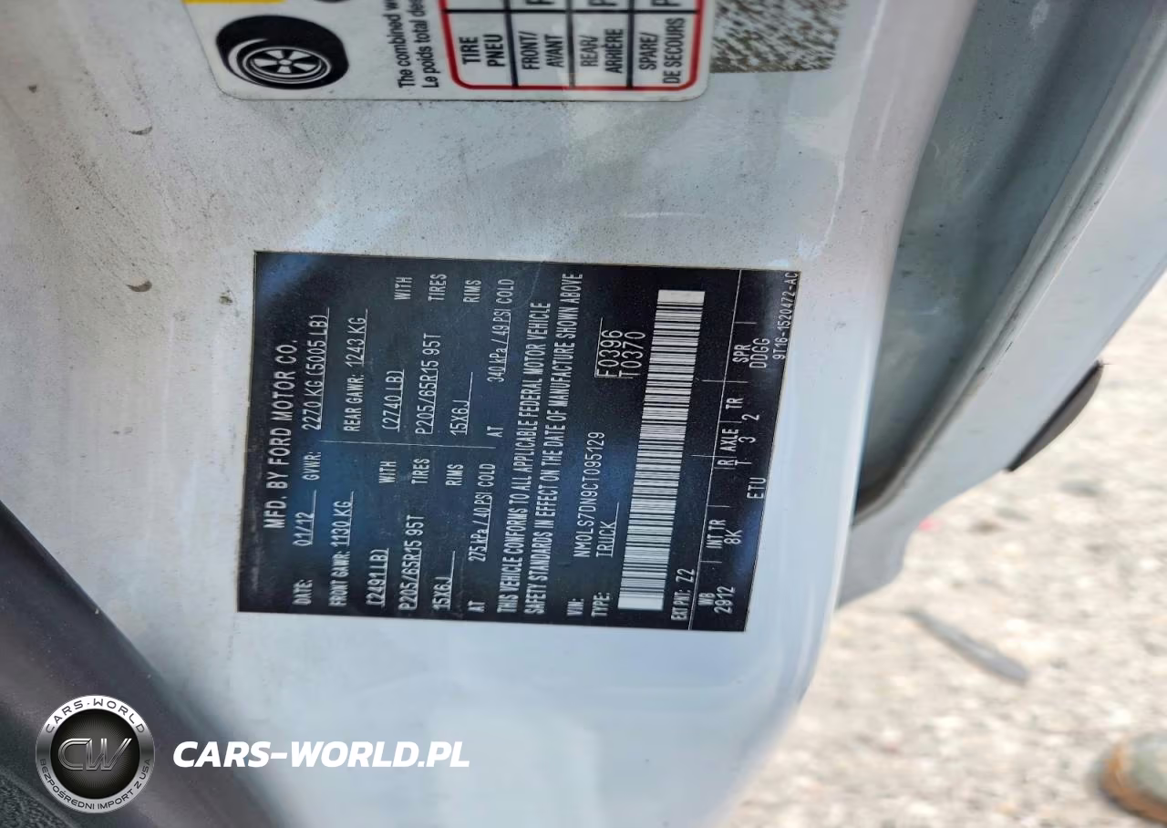 2012 Ford Transit Connect Xlt VIN:NM0LS7DN9CT095129 - 12