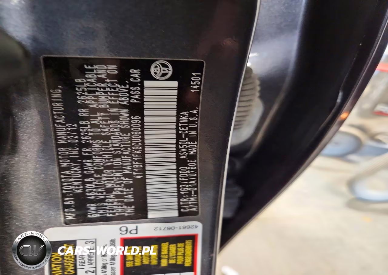 2012 Toyota Camry Le VIN:4T1BF1FK9CU060096 - 12