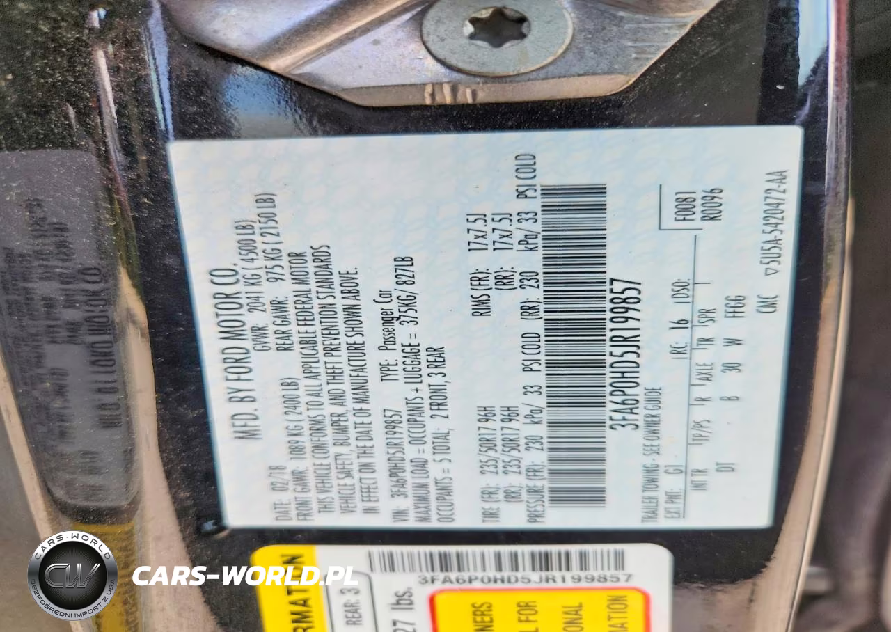 2018 Ford Fusion Se VIN:3FA6P0HD5JR199857 - 12